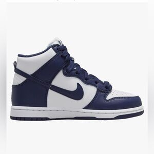 Nike Navy and White High-Top Sneakers
